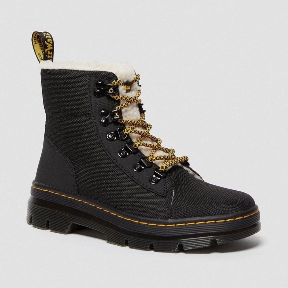 Dr. Martens Combs Faux Shearling Lined Boots